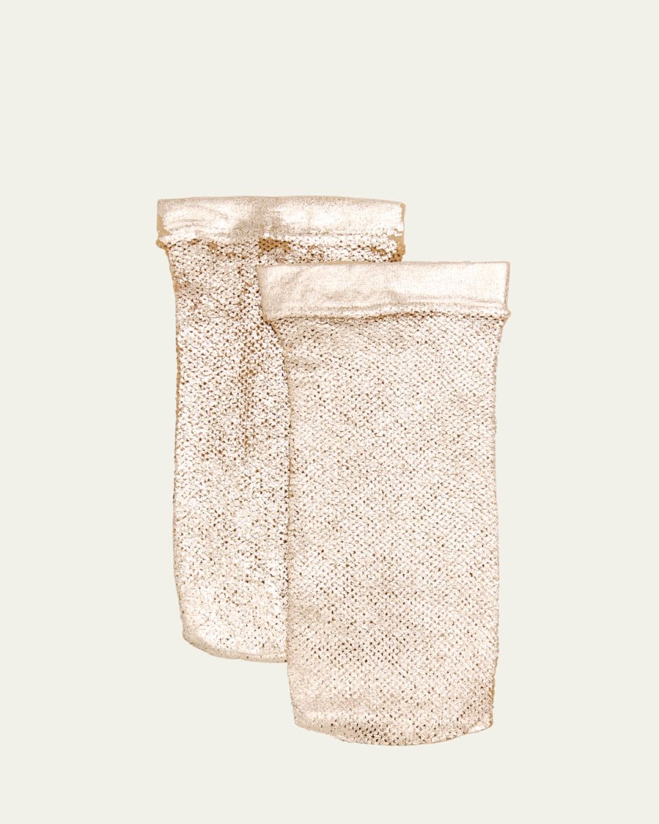 Laminated Net Ankle Socks